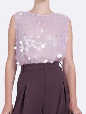 Nonchalant Label Bianca Top in Lavender NWT
